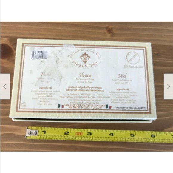 Luxury Italian Soap HONEY Saponificio Artigianale Fiorentino 10.5oz Tuscany 300g - Picture 2 of 4